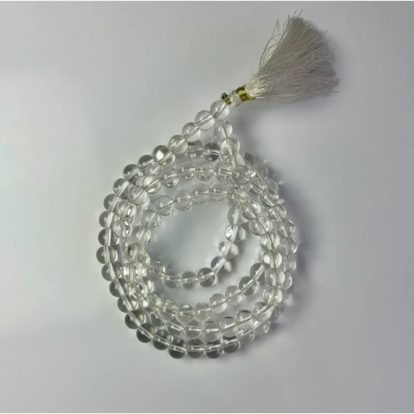 Sphatik Jaap Mala – 8MM • 108 Beads
