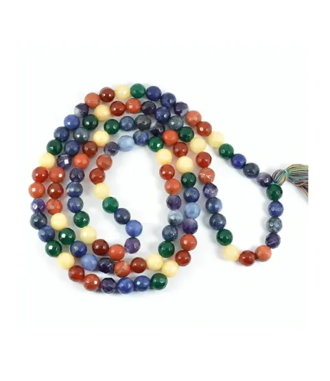 7 Chakra Jaap Mala – 8MM • 108 Beads