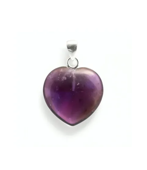 Amethyst Heart Shape Pendant