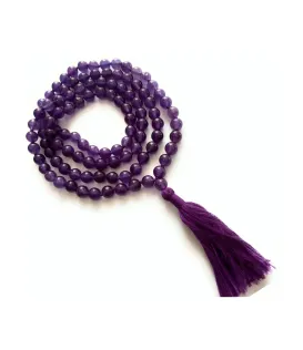 Amethyst Jaap Mala – 8MM • 108 Beads