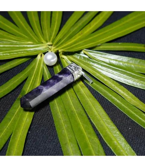 Amethyst Pencil Pendant