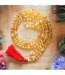 Citrine Jaap Mala – 8MM • 108 Beads