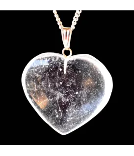 Clear Quartz Heart Shape Pendant