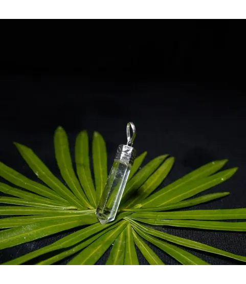 Clear Quartz Pencil Pendant
