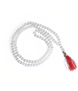 Crystal Quartz Jaap Mala – 8MM • 108 Beads