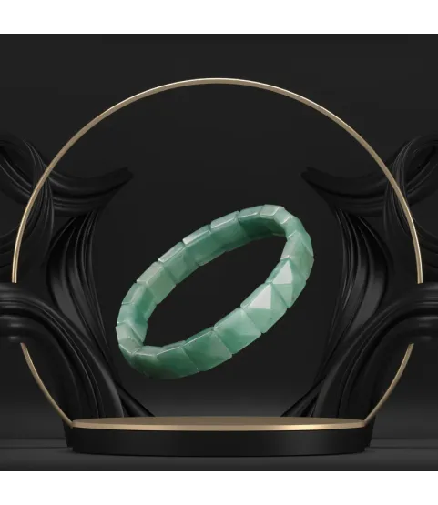 Green Aventurine Cubical Band