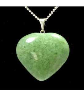 Green Aventurine Heart Shape Pendant