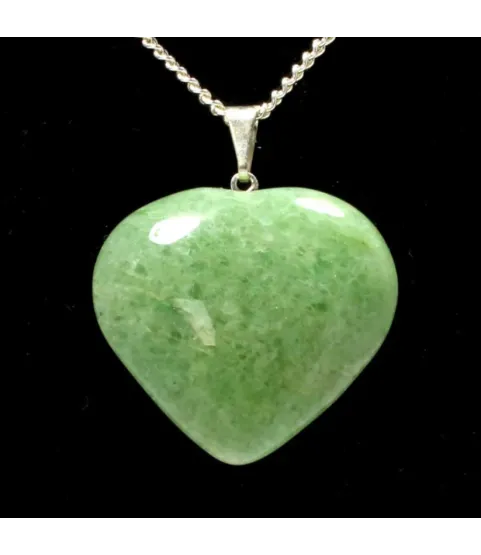 Green Aventurine Heart Shape Pendant