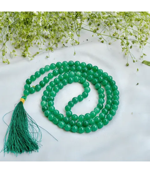 Green Aventurine Jaap Mala – 8MM • 108 Beads