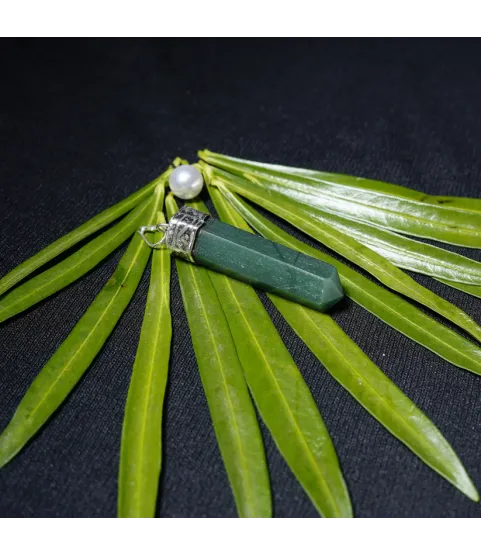 Green Aventurine Pencil Pendant