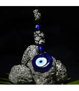 Pyrite Evil Eye Hanging