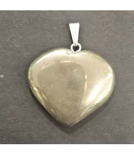 Pyrite Heart Shape Pendant