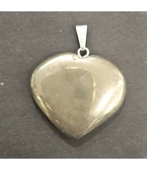 Pyrite Heart Shape Pendant