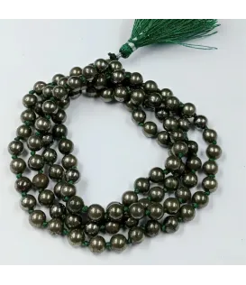 Pyrite Jaap Mala – 8MM • 108 Beads