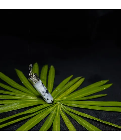 Rainbow Moonstone Pencil Pendant