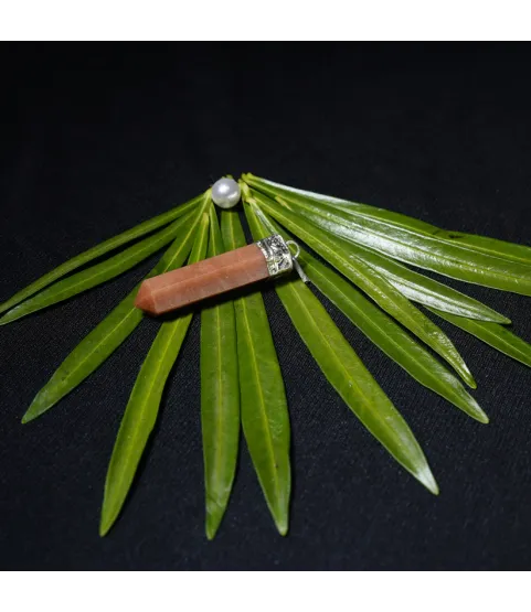 Red Aventurine Pencil Pendant