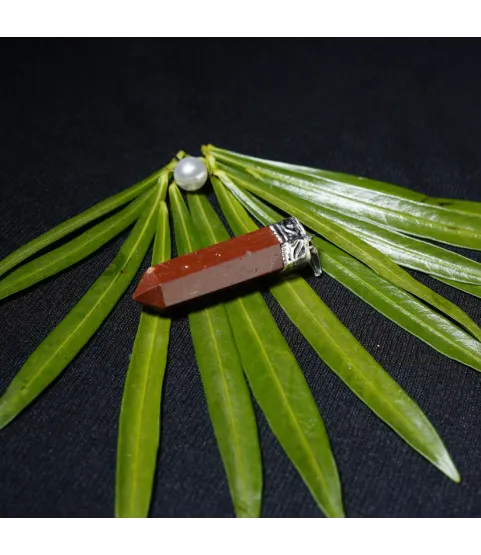 Red Jasper Pencil Pendant