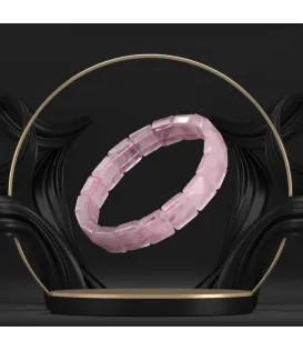 Rose Quartz Cubical Band