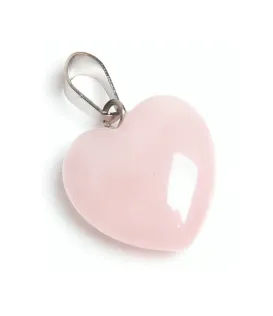 Rose Quartz Heart Shape Pendant