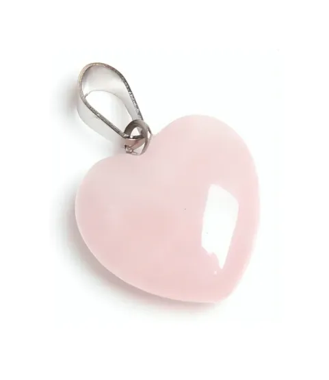 Rose Quartz Heart Shape Pendant