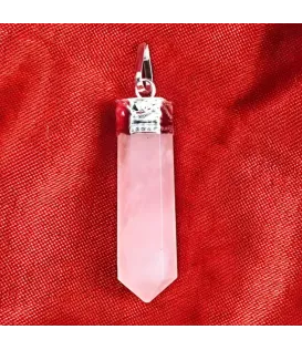 Rose Quartz Pencil Pendant