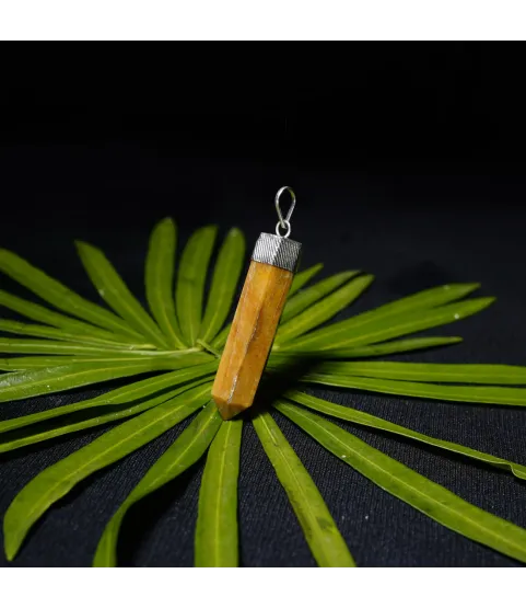Yellow Aventurine Pencil Pendant